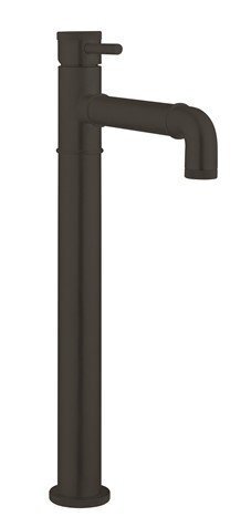 Crosswater MPRO astafelkraan hoog 35cm 1 gats uitloop 12.5cm zonder waste zwart mat PRI112DNM