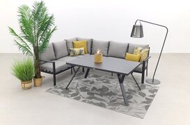 Garden Impressions Senja lounge dining set 3-delig rechts - donker grijs