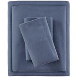 Sleep Philosophy True North 3-delige warme flanellen dekbedovertrekset, 100% katoen, dierenprint, sterren, schattig, superzacht, voor koud weer, eenpersoons, blauw