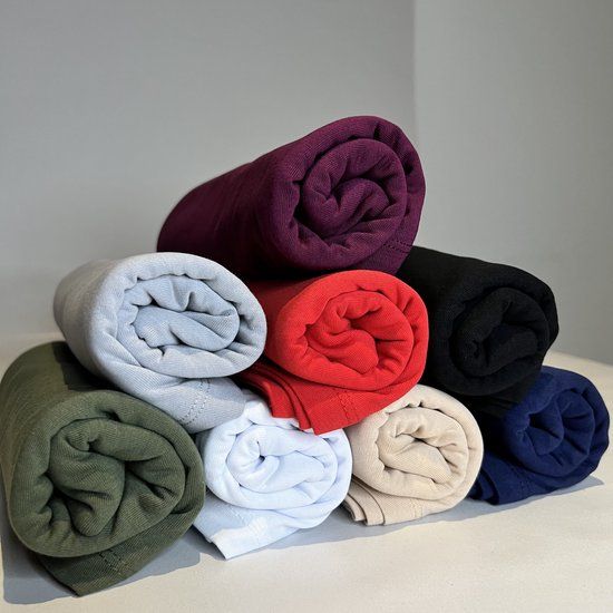 Qubce - Hoofddoek - Jersey Sjaal - Hijab - 100% Katoen - Paars - 180 x 65 cm - Voor Vrouwen