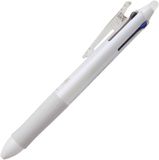 Pilot Frixion 4-kleuren pen met witte body - Fijn - Zwart, rood, groen en blauw