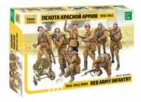 Zvezda Modelbouwpakket Sovjet Soldaten WWII - Rode Leger Infanterie - 1:35