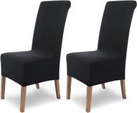 Scheffler-Home Stoelhoezen, stretch Sofia, zwart, set van 2