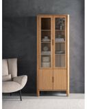 DTP Home Showcase Forte Vitrinekast Teakhout Naturel 210x80x40 cm