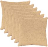 vidaXL Kussensloop 6 stuks Crèmekleurig 80 x 80 cm Katoensatijn