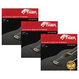 TIGER Akoestische gitaarsnaren - Pack van 3 Super Light (11-52) Sets