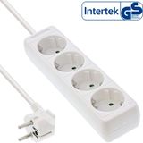 InLine Stekkerdoos met 4 contacten / wit - 3 meter