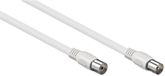 Goobay IEC (m) - IEC (v) coaxkabel | >85 dB | CCS | recht | wit | 1 meter
