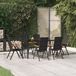 Prolenta Maison Exclusive Tuinset, 7-delig, zwart en bruin, van polyrotan