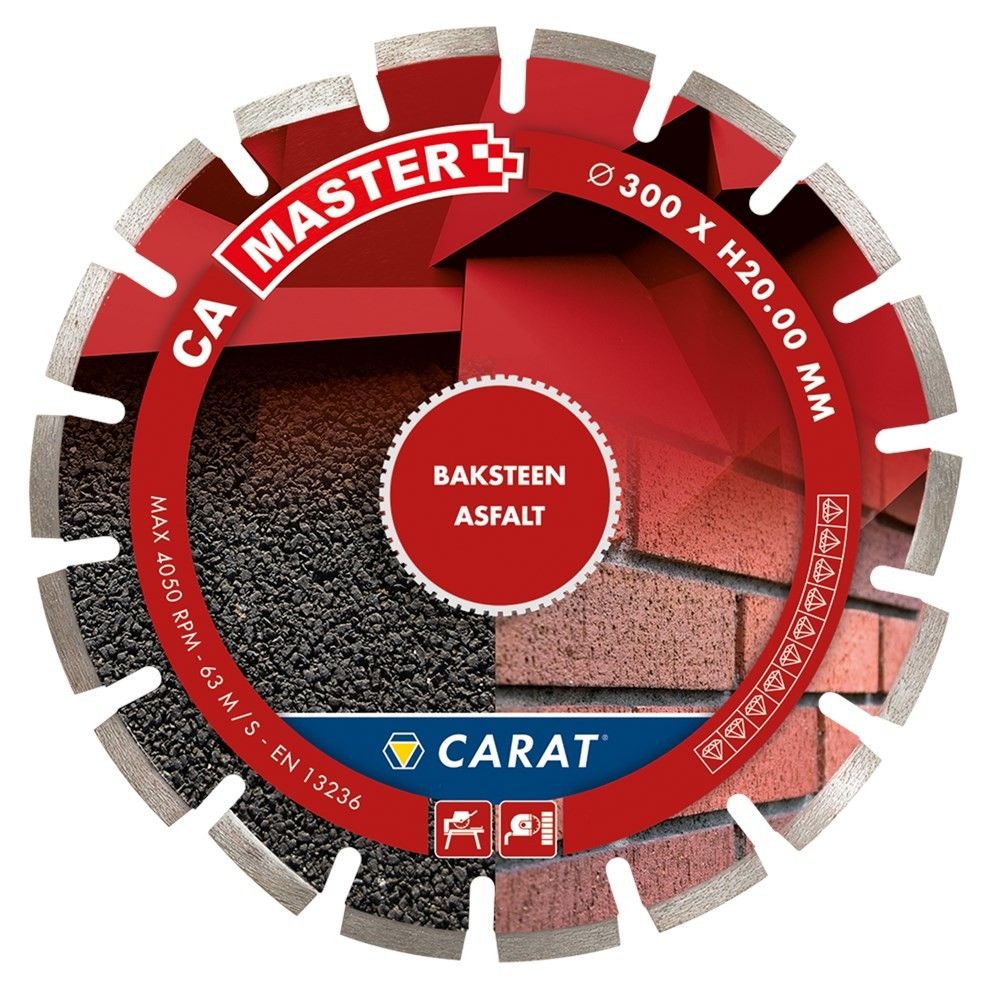 Carat diamantzaag asfalt ø350x25 40mm ca master - 8714452020173