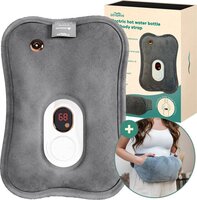 Zenwave Elektrische Kruik met Hoes - Grijs