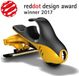 HeadBlade Moto système de rasage avec 4 lames unisexe jaune