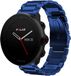 Strap-it Bracelet de montre connectée en acier - Bleu - Convient pour Polar Vantage M
