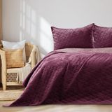 AmeliaHome Velvet sprei, polyester, Laila violet lila, 220x240 cm