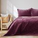 AmeliaHome Velvet sprei, polyester, Laila violet lila, 220x240 cm
