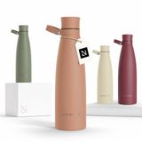 LARS NYSØM Nåde Roestvrijstalen drinkfles 750ml - BPA-vrije geïsoleerde waterfles 0,75 Liter (Blush Rose)