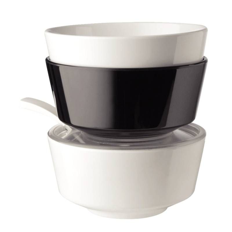 APS Melamine schaaltje float - Zwart - Ø20.5 cm