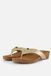 Lazamani Leia Dames Teenslippers Goud Maat 42