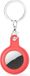 By Qubix Qubix - AirTag case gel series - sleutelhanger met ring - rood