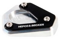 Hepco Becker Kawasaki Z 900 17 42112529 00 91 Extension de béquille latérale Argent
