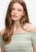 Superdry - Bardot Off-Shoulder Top Coupe Ajustée - Femme - T-shirts - Rayé vert jade clair - Taille 14