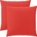 vidaXL - Kussensloop - 2 stuks - HEERLEN - Rood - 80 x 80 cm - Polyester
