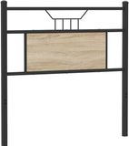 vidaXL - Vervangend hoofdbord - Sonoma eiken - 80 cm