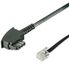 Goobay 3m TAE-F/RJ11 Cable Zwart