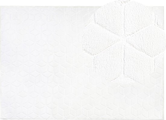 THATTA - Shaggy vloerkleed - Wit - 160 x 230 cm - Polyester