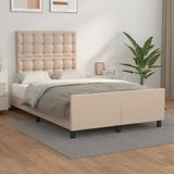 Maison Exclusive - Lit avec tête de lit, marron cappuccino, 120 x 200 cm, simili cuir