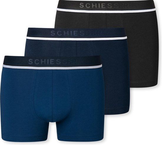 Schiesser 95/5 Organic Heren Shorts - 3 pack - Maat XXL - Sortiert