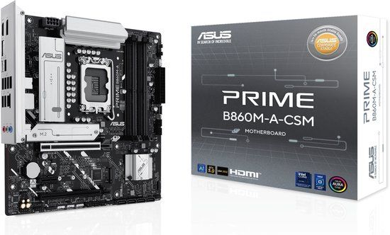 ASUS PRIME B860M-A-CSM - Moederbord - Micro-ATX - Intel B860 - LGA 1851