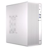 Nuwo Quartz QH300 compacte pc-behuizing micro-ATX zonder voeding, compatibel met MicroATX en Mini-ITX, frontnetkoeling, USB 3.0 en Type-C, wit