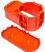 Pawbol Serie - Boîte d'encastrement pour électronique - Ø60mm - Orange - Profond
