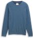 Tom Tailor Pull en tricot de coton - Taille S - real teal melange