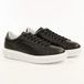 Armani Exchange Baskets en cuir à lacets noir 43