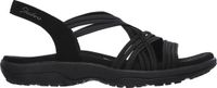 Skechers Reggae Slim - Simply Stretch Dames Sandalen - Black - Maat 39
