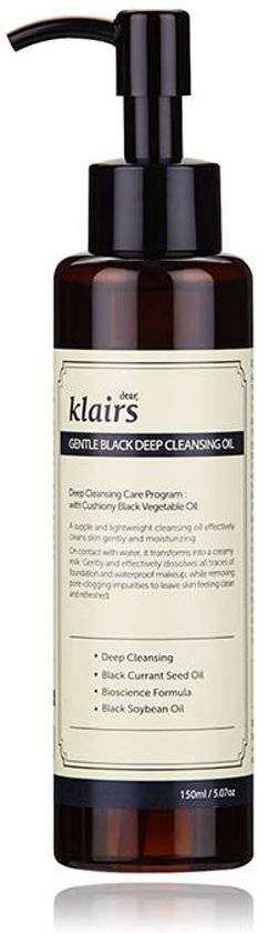 Klairs - Gentle Black Deep Cleansing Oil