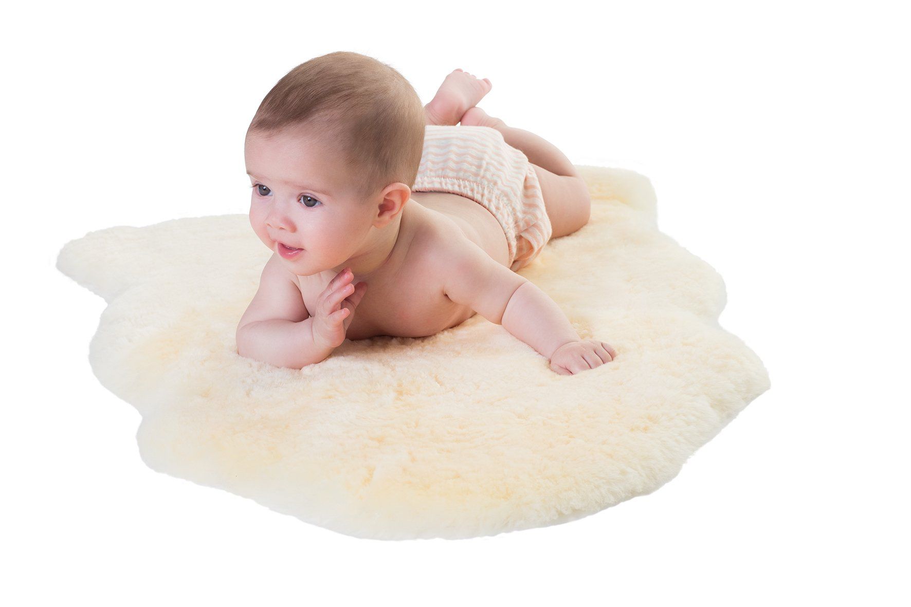 Baby-lamsvel - Taupe - 80-90 cm