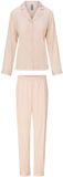 LingaDore Pyjama set Vrouwen Ivoor Gestreept Lange mouw 100% Polyester Maat L