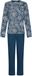 Pastunette Nordic Bloom Pyjama Katoen Interlock Blauw Maat 50