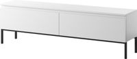 Selsey Bemmi - TV-meubel, wit met zwart metalen frame, 150 cm