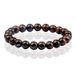 Memphis Natuursteen Armband met 8mm Kralen Memphis - Red Tiger Eye