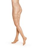 Kunert Dames Satijnen Look 15 kousen zonder bandjes, Cashmere, 38 EU