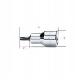 Beta Torx Dop 1/2" T25 58mm