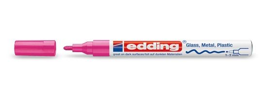 Edding 751 - Verf-stiften - wit, roze - 10 stuks