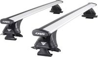 Farad Dakdragers geschikt voor Opel Zafira 1999 t/m 2005 open dakrailing - Aluminium - Hoog laadvermogen 100kg - Wingbar Zilver