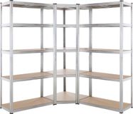 Monzana Stellingkast - Set van 3 tot 875kg 180x90x40cm - Zilver