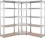 Monzana Stellingkast - Set van 3 tot 875kg 180x90x40cm - Zilver