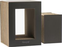 Hoopo® Table -XL Kartonnen Krabmeubel - Zwart